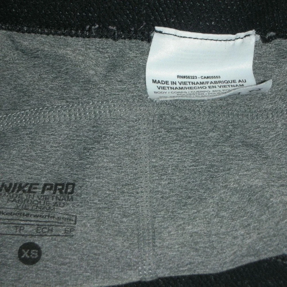 Nike Pro Gray Dri-FIT Compression Shorts XS 4.5